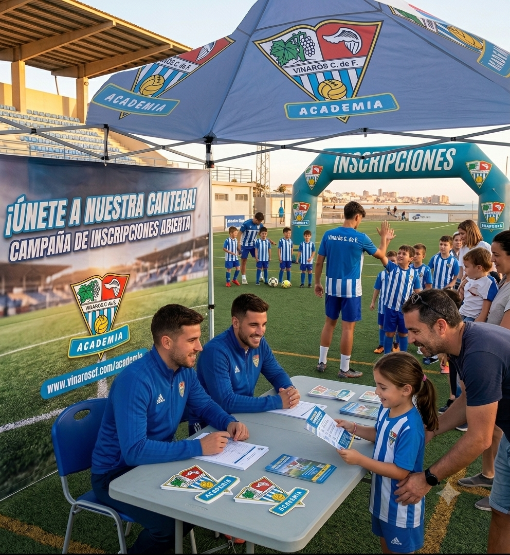 Inscripción fútbol base Vinaròs CF — Academia